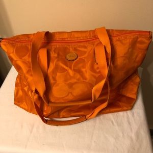 Genuine Rare Coach tote with attachable small bag.